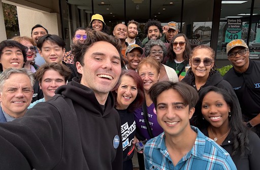 Meeting Volunteers with Akbar