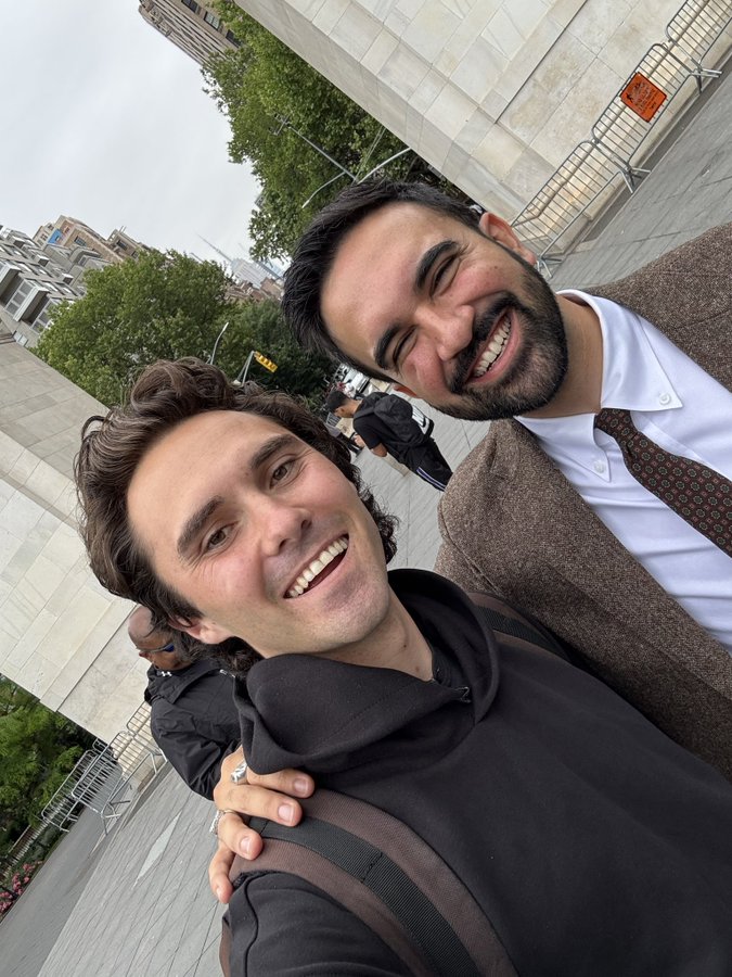 Zohran Mamdani, Democratic nominee for Mayor of New York City and David Hogg.