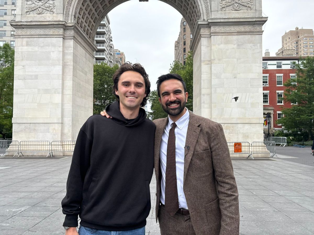Zohran Mamdani, Democratic nominee for Mayor of New York City and David Hogg.