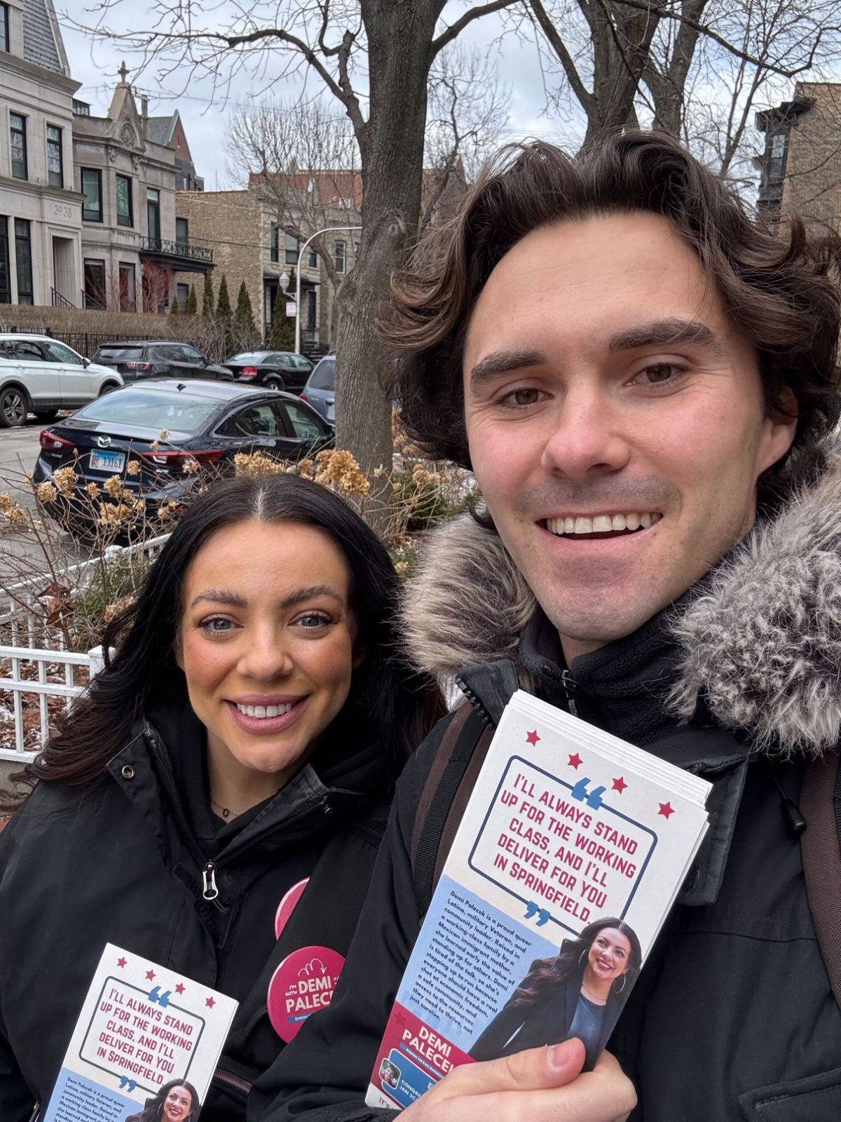 Demi Palecek and David Hogg