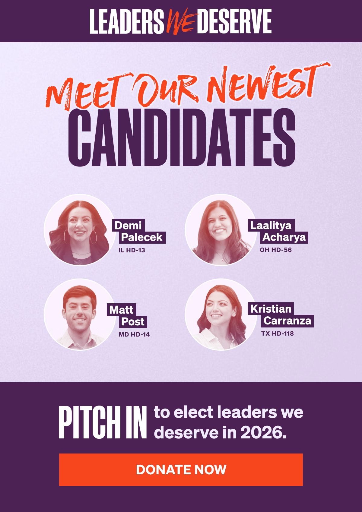 LWD's newest endorsements