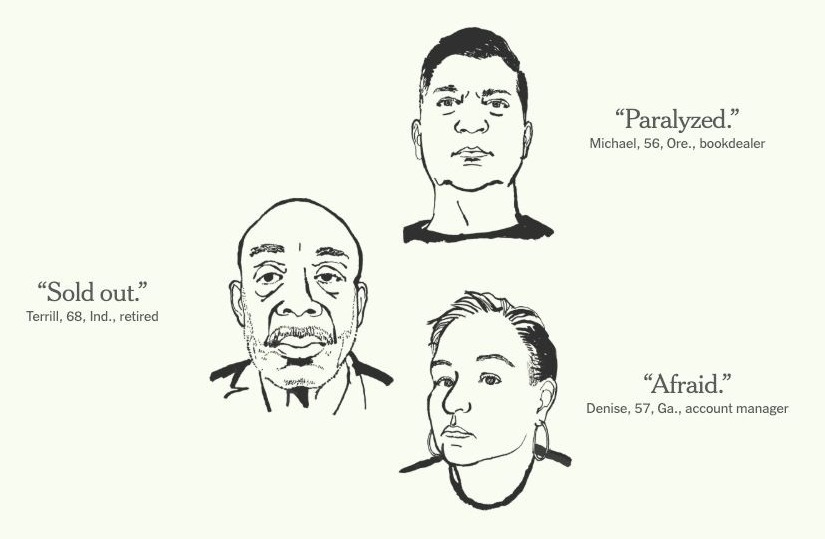 'Sold out.' 'Paralyzed.' 'Afraid.'