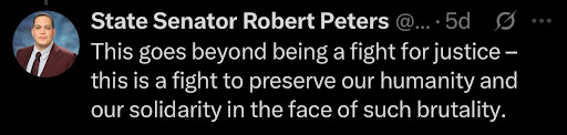 Robert Peters tweet